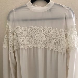 Lace Detail Blouse